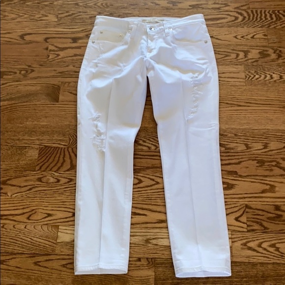 Big Star Pants - EUC white Big Star Capri jeans